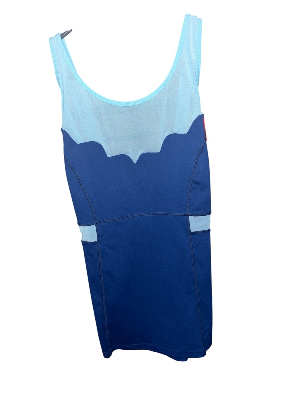 CROWNED ATHLETICS NWOT XXL Blue Mermaid Women’s Blue Contrast Tank Top - Picture 5 of 6